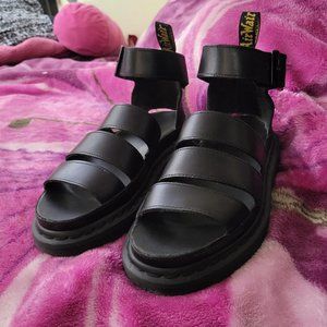 Dr. Marten Clarissa ll Black Platform Sandals